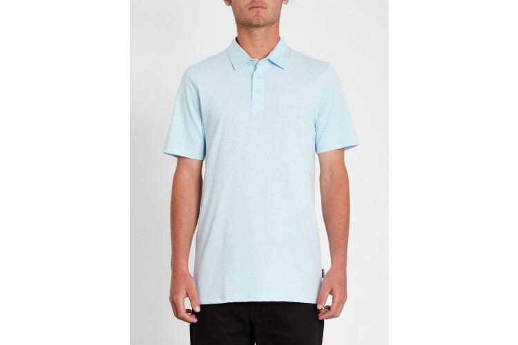Volcom Wowzer Polo Shirt Light Blue