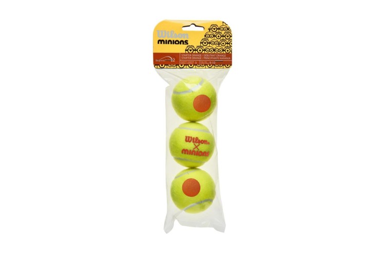 Wilson x Minions 3 Pack Of Tennis Balls